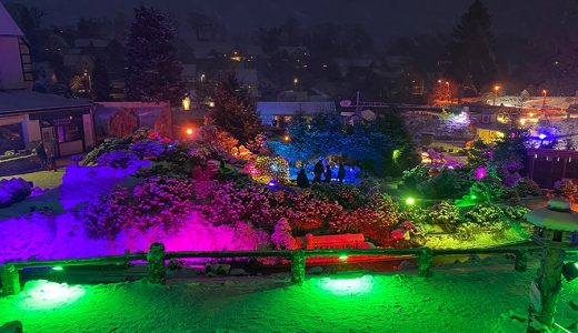 Kleine Sächsische Schweiz - Advent im Miniaturpark - der Park im Schnee