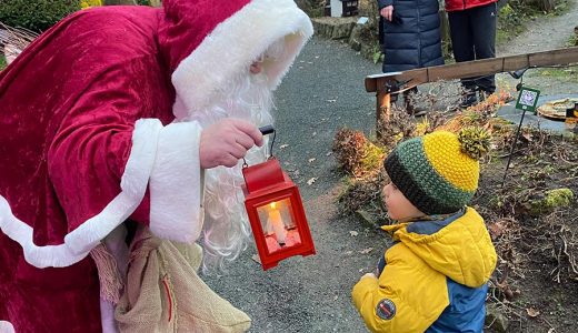 Kleine Sächsische Schweiz - Advent im Miniaturpark - der Weihnachtsmann zu Besuch