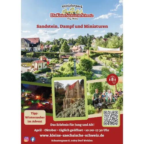 Miniaturpark Kleine Sächsische Schweiz - Plakat 2026 Vorschau